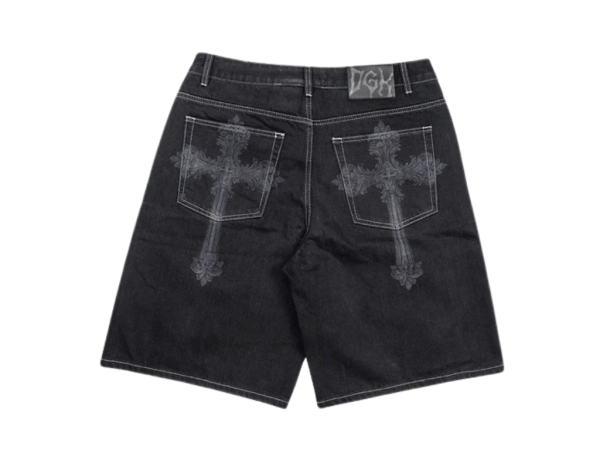 DGK Sovereign Denim Shorts (Washed Black)