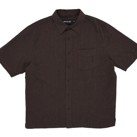 Quasi Kalvin Button Up Tee (Brown)