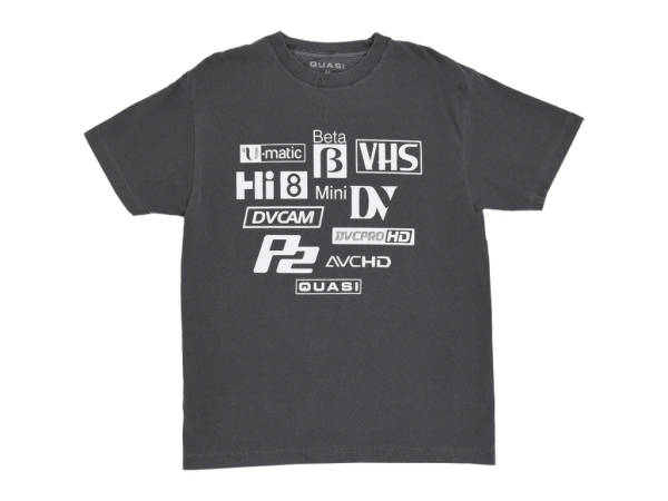 Quasi Formats Tee (Faded Black)